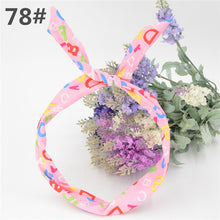 Load image into Gallery viewer, 1Pc Cute Leopard Dots lip print flower Bunny Rabbit Ear Ribbon Headwear Hairband Metal Wire Scarf Headband Hair Band Accessories