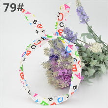 Load image into Gallery viewer, 1Pc Cute Leopard Dots lip print flower Bunny Rabbit Ear Ribbon Headwear Hairband Metal Wire Scarf Headband Hair Band Accessories