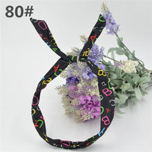 Load image into Gallery viewer, 1Pc Cute Leopard Dots lip print flower Bunny Rabbit Ear Ribbon Headwear Hairband Metal Wire Scarf Headband Hair Band Accessories