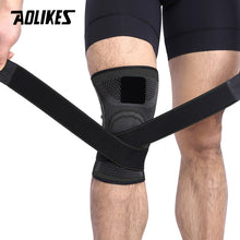 Load image into Gallery viewer, AOLIKES 1PCS 2019 Knee Support Professional Protective Sports Knee Pad Breathable Bandage Knee Brace Basketball Tennis Cycling