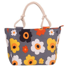 Load image into Gallery viewer, 2019 Fashion Folding Women Big Size Handbag Tote Ladies Casual Flower Printing Canvas Graffiti Shoulder Bag Beach Bolsa Feminina