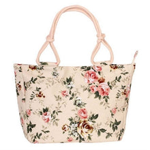 Load image into Gallery viewer, 2019 Fashion Folding Women Big Size Handbag Tote Ladies Casual Flower Printing Canvas Graffiti Shoulder Bag Beach Bolsa Feminina