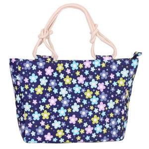 2019 Fashion Folding Women Big Size Handbag Tote Ladies Casual Flower Printing Canvas Graffiti Shoulder Bag Beach Bolsa Feminina