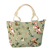 Load image into Gallery viewer, 2019 Fashion Folding Women Big Size Handbag Tote Ladies Casual Flower Printing Canvas Graffiti Shoulder Bag Beach Bolsa Feminina