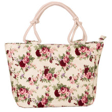 Load image into Gallery viewer, 2019 Fashion Folding Women Big Size Handbag Tote Ladies Casual Flower Printing Canvas Graffiti Shoulder Bag Beach Bolsa Feminina