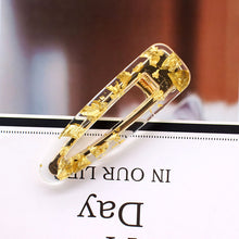 Load image into Gallery viewer, 2019 New Women Girls Acrylic Hollow Waterdrop Rectangle Hair Clips Tin Foil Sequins Hairpins Barrettes Headband Hair Accessories