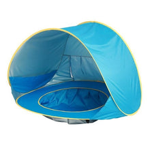 Load image into Gallery viewer, Baby Beach Tent Children Waterproof Pop Up sun Awning Tent UV-protecting Sunshelter with Pool Kid Outdoor Camping Sunshade Beach