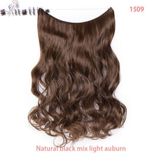 Load image into Gallery viewer, S-noilite 20 inch Invisible Wire No Clip One Piece Hair Extensions Secret Fish Line Hairpieces Silky Straight natural Synthetic