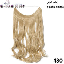 Load image into Gallery viewer, S-noilite 20 inch Invisible Wire No Clip One Piece Hair Extensions Secret Fish Line Hairpieces Silky Straight natural Synthetic