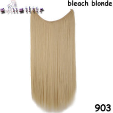 Load image into Gallery viewer, S-noilite 20 inch Invisible Wire No Clip One Piece Hair Extensions Secret Fish Line Hairpieces Silky Straight natural Synthetic