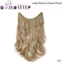 Load image into Gallery viewer, S-noilite 20 inch Invisible Wire No Clip One Piece Hair Extensions Secret Fish Line Hairpieces Silky Straight natural Synthetic