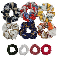 Load image into Gallery viewer, 10 Pcs/lot Soft Chiffon Velvet Satin Hair Scrunchie Floral Grip Loop Holder Stretchy Hair Band Leopard Women Hair Accessories