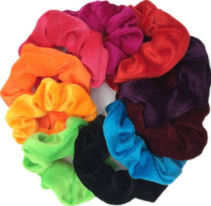 10 Pcs/lot Soft Chiffon Velvet Satin Hair Scrunchie Floral Grip Loop Holder Stretchy Hair Band Leopard Women Hair Accessories