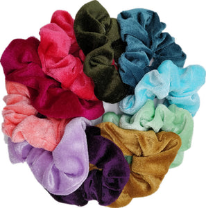 10 Pcs/lot Soft Chiffon Velvet Satin Hair Scrunchie Floral Grip Loop Holder Stretchy Hair Band Leopard Women Hair Accessories