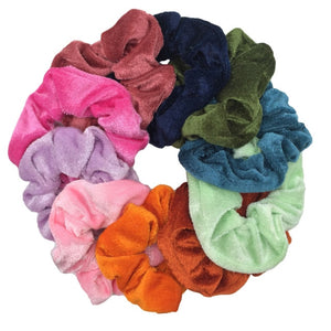 10 Pcs/lot Soft Chiffon Velvet Satin Hair Scrunchie Floral Grip Loop Holder Stretchy Hair Band Leopard Women Hair Accessories