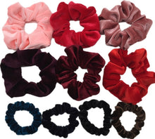 Load image into Gallery viewer, 10 Pcs/lot Soft Chiffon Velvet Satin Hair Scrunchie Floral Grip Loop Holder Stretchy Hair Band Leopard Women Hair Accessories