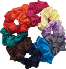 Load image into Gallery viewer, 10 Pcs/lot Soft Chiffon Velvet Satin Hair Scrunchie Floral Grip Loop Holder Stretchy Hair Band Leopard Women Hair Accessories